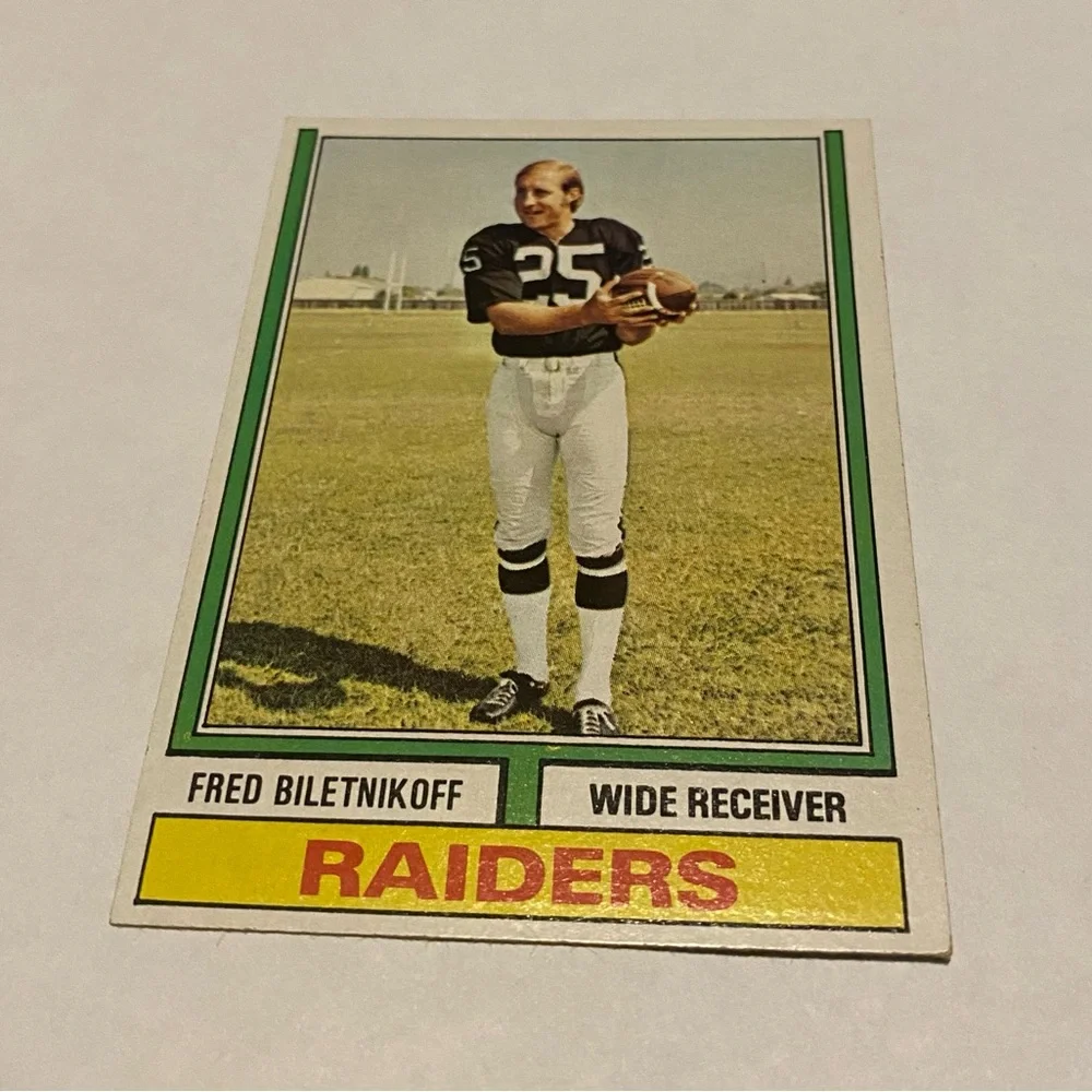 Topps Football Card fred biletnikoff